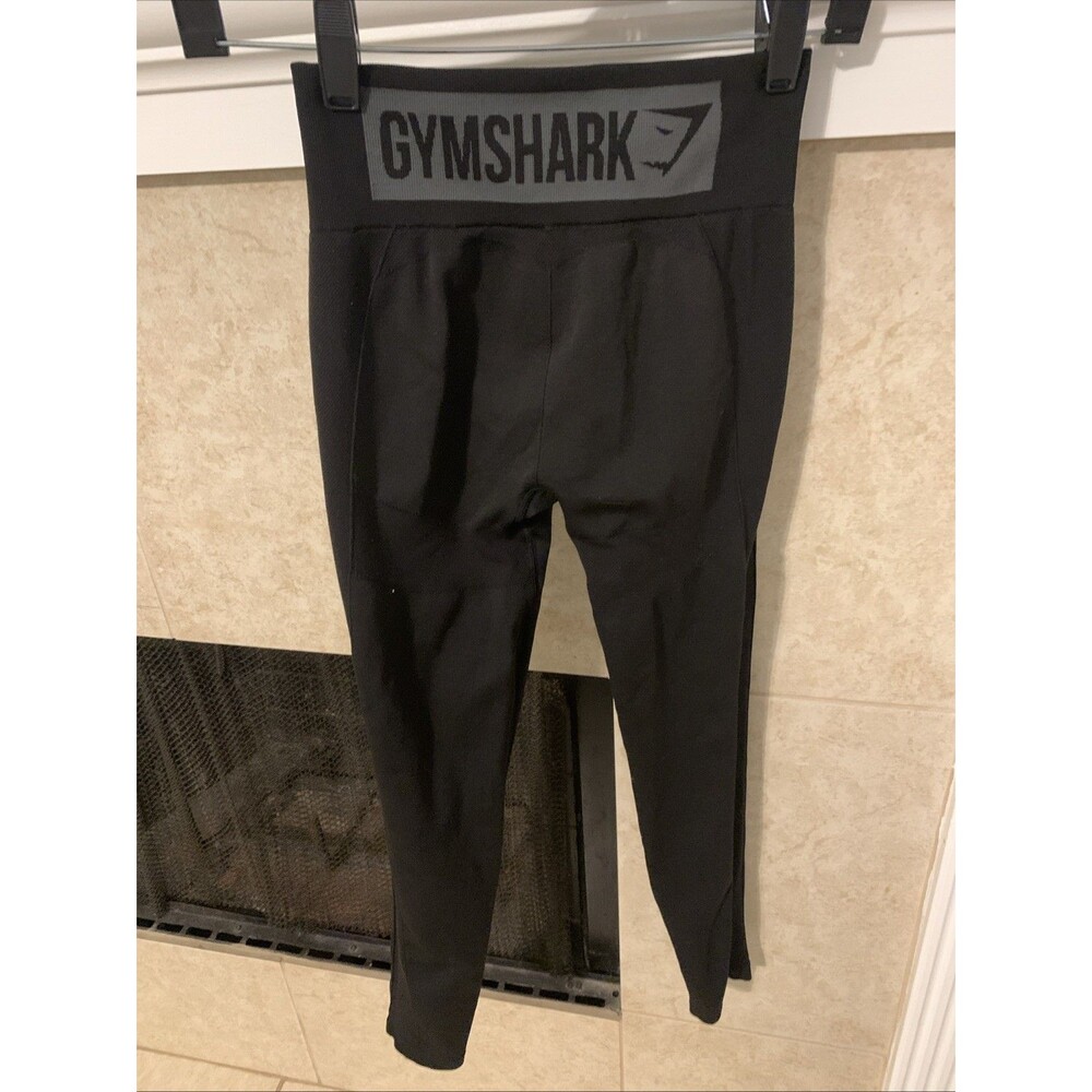 Gymshark Leggings Womens Black High Waist Athleisure Yoga Pull On XS/S